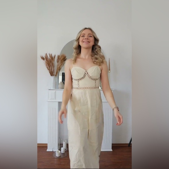 NWT H&M Midi Woven Dress‎ Medium - Picture 5 of 9